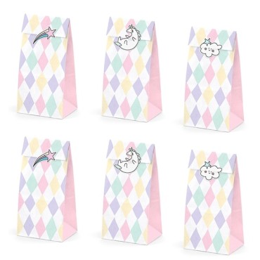 Pastel Treat Bags Partyware