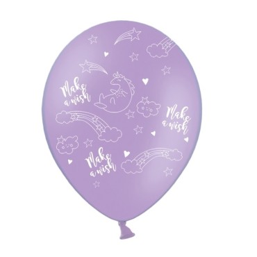 Balloons 30cm, Unicorn, mix (1 pkt / 6 pc.)