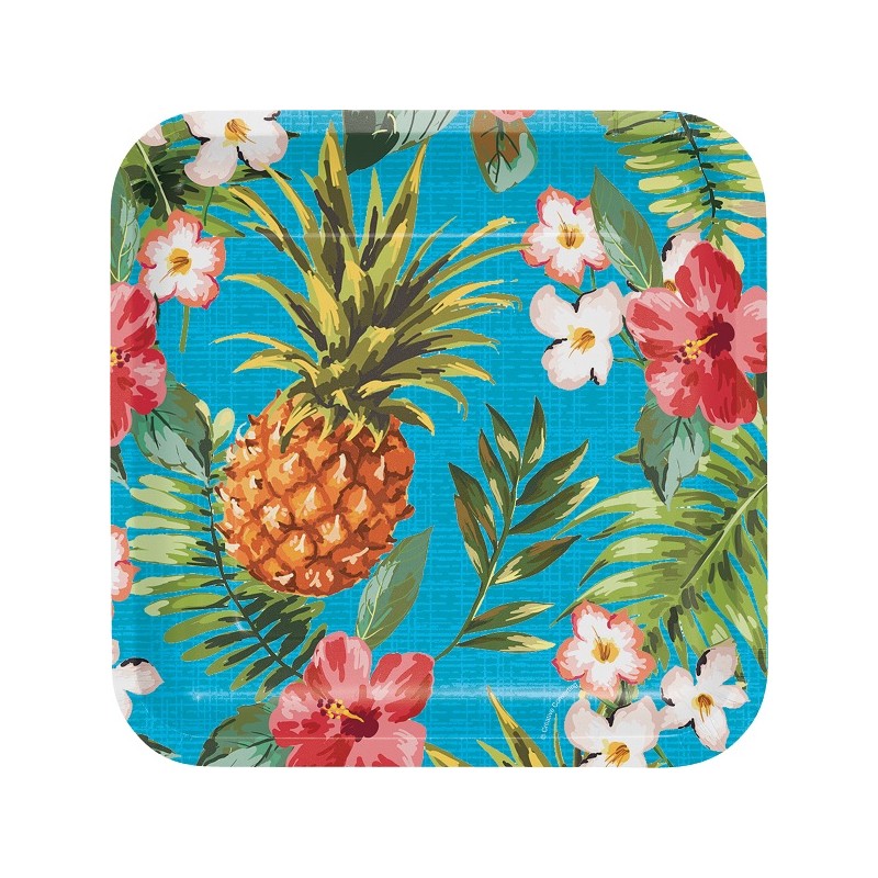 Anniversary House Aloha Plates, 8 pcs