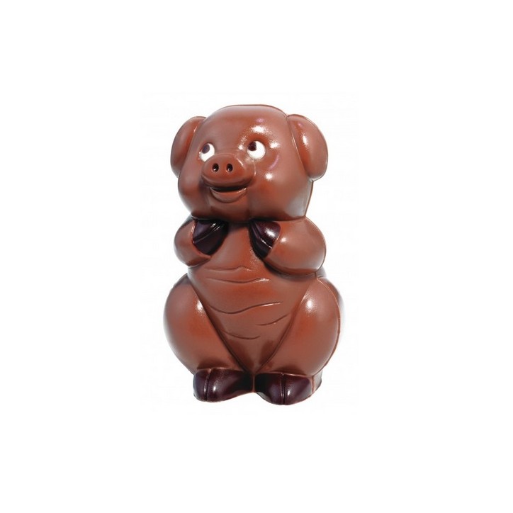 Schwein Schokoladen Giessform – 13cm – Glücksbringer aus Schokolade selbst gemacht