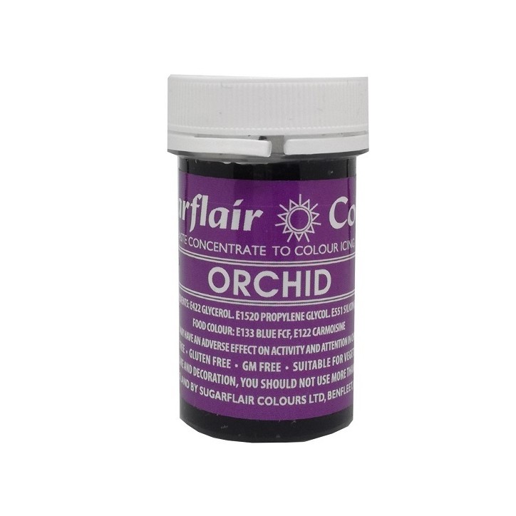 Sugarflair Lebensmittelfarbe Paste Orchid – 25g – Profi-Qualität zum Einfärben