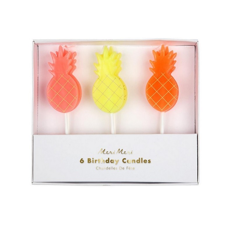 Meri Meri Pineapple Cake Candles, 6 pcs