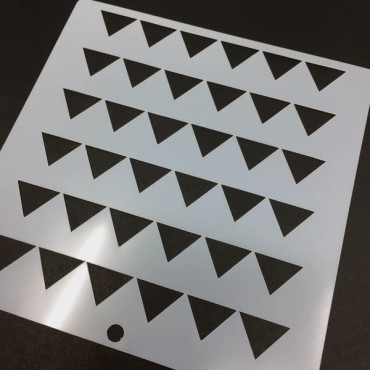 Wimpel Stencil Schablone - Triangle Design