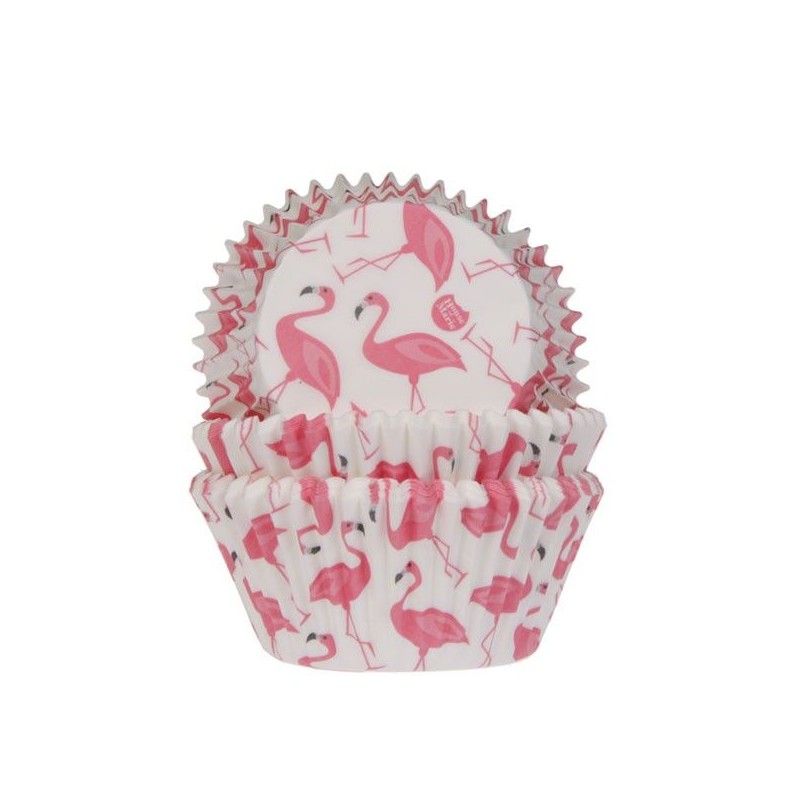 House of Marie Flamingo Cupcake Cases, 50pcs