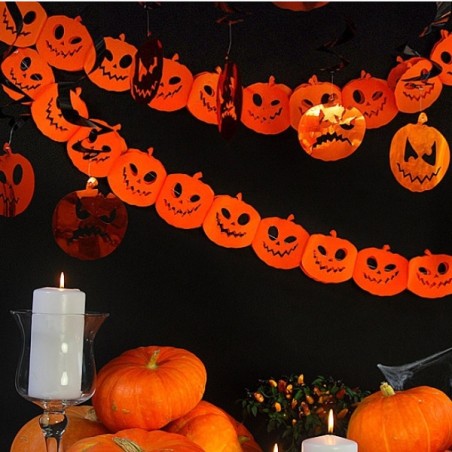 Jack-o'-lantern garland GRB12