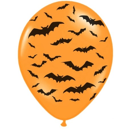 Halloween Balloons Bat Orange