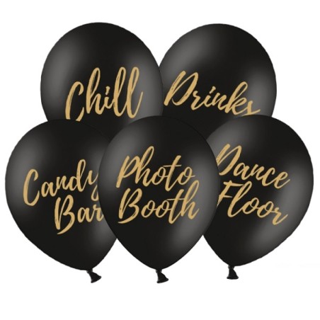 Wedding Sign Balloons Candy Bar - Chill - Dance Floor - Drinks - Photo Booth