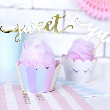 PartyDeco Magical Unicorn Cupcake Wrapper, 6 Stück