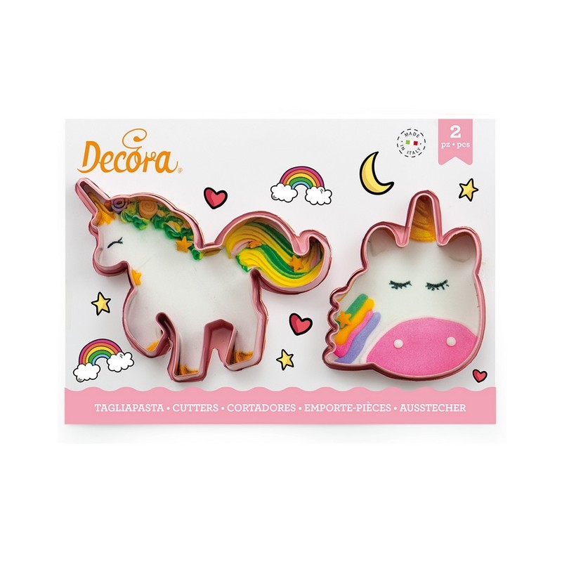 Decora Magic Unicorn Cookie Cutters, 2 pcs