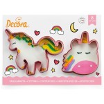 Decora Magic Unicorn Cookie Cutters, 2 pcs