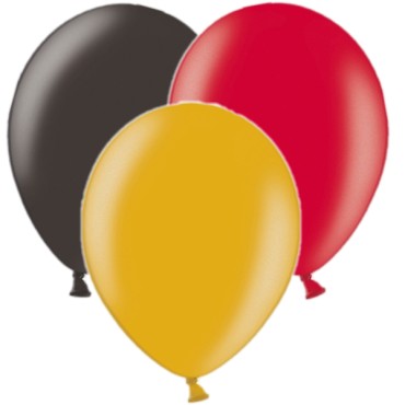 Black-Red-Gold Latexballoon Set Germany