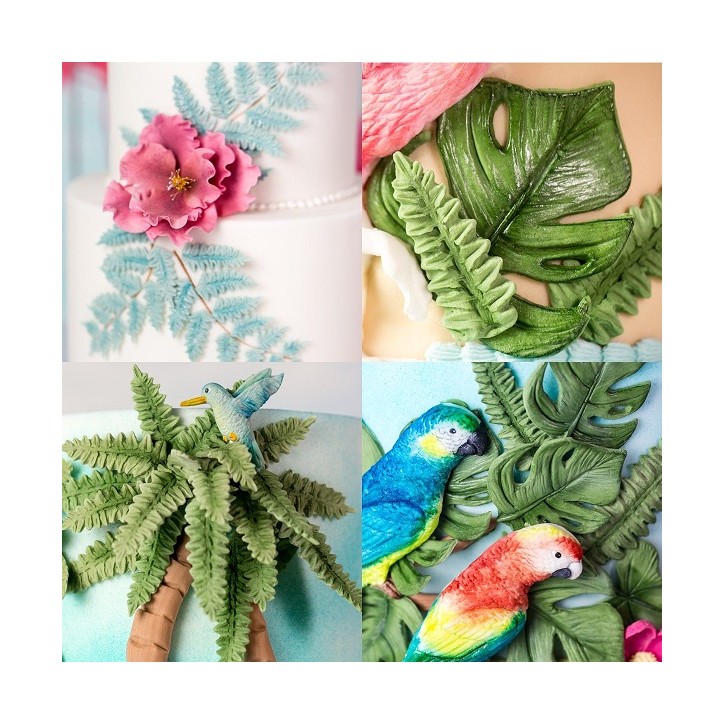 Karen Davies Tropical Leaves Sugarcraft Mould Karen Davies Tropical Leaves Sugarcraft Mould