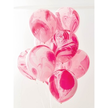 Rosa Luftballons Marble Mix