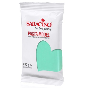 Saracino Tiffany-Mint Modellierpaste 250g - Zuckermasse zum Modellieren Tiffany - Saracino Pasta Model Tiffany 8051277122379