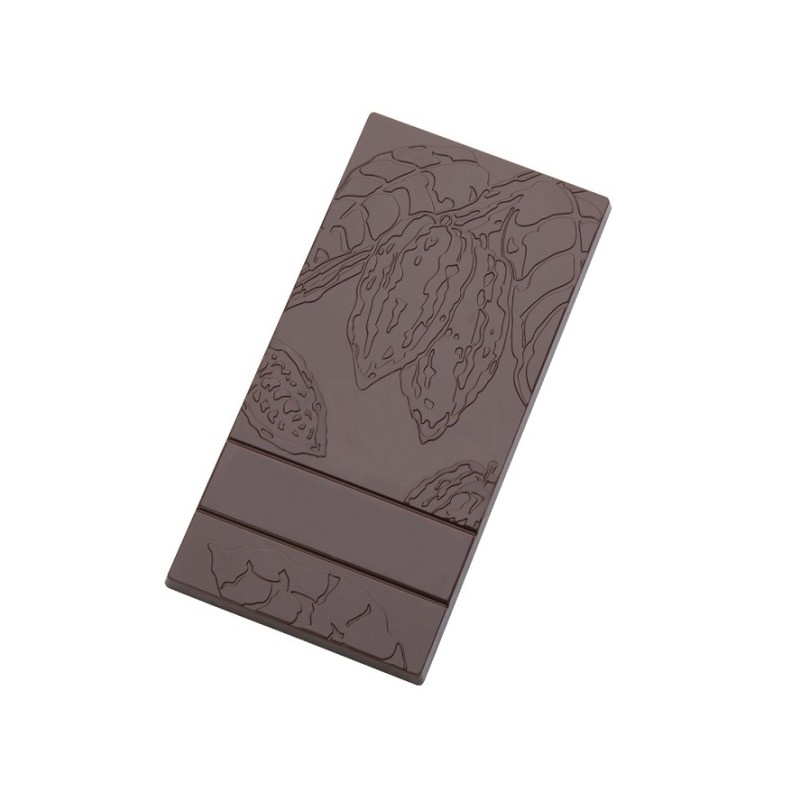 Triple Chocolate Bar Chocolate Mould Cacao Pod, 80g