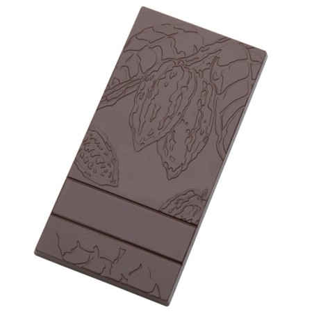 Schokoladen Tafel mit Kakaobohne Polycarbonat Rahmenform