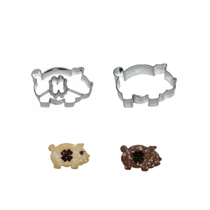 Lucky Pig Sandwich Cookie Cutter Set