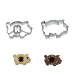 Pig Linzer Cookie Cutter Set, 2 pcs