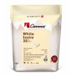 Carma Kuvertüre Tropfen White Ivoire 35%, 1500g
