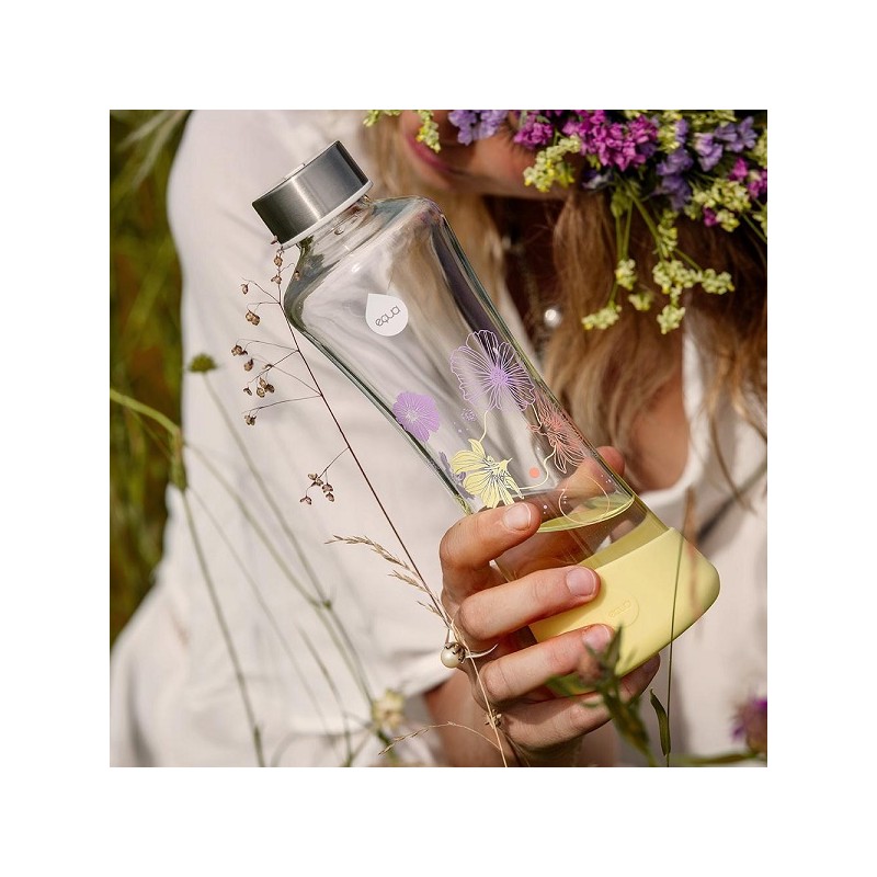 Flowerhead Daisy Equa Glass Bottle, 550ml