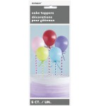 Unique Party Mini Balloon Cake Topper, 5 pcs