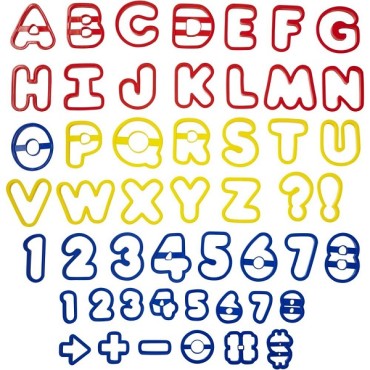 Wilton Alphabet und Zahlen Ausstecher Set 2304-1054