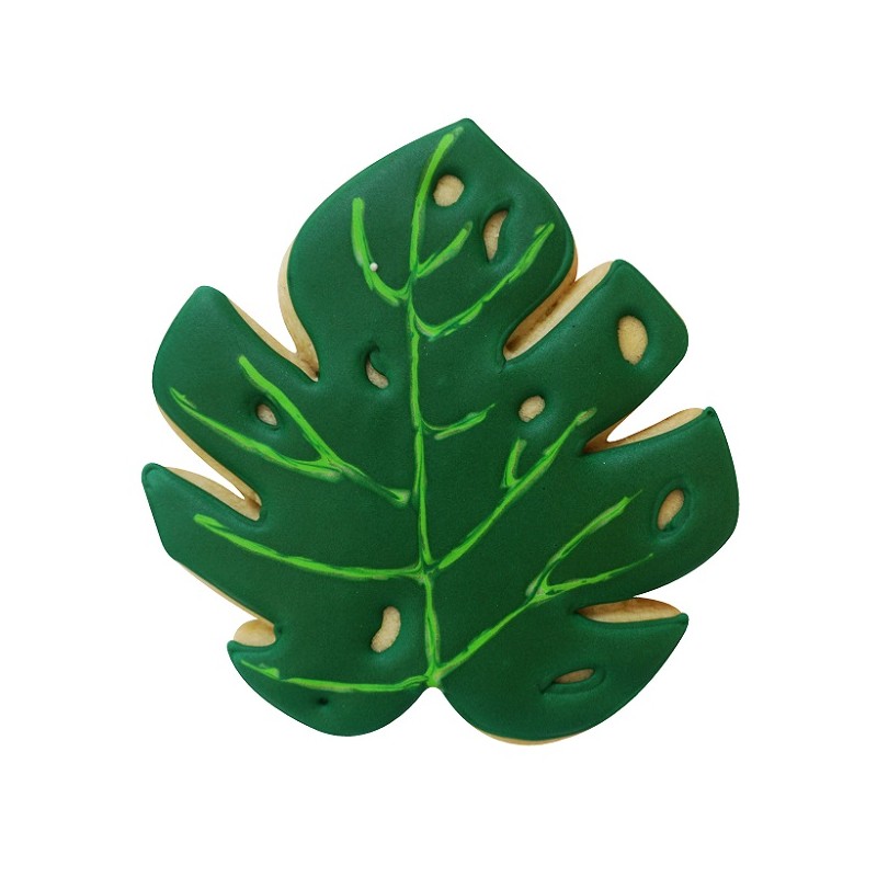 Anniversary House Green Monstera Tropical Leaf Cookie Cutter, 11cm