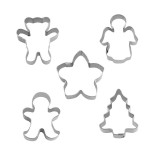 Städter Christmas Assorted Miniature Cookie Cutter Set, 5 pcs