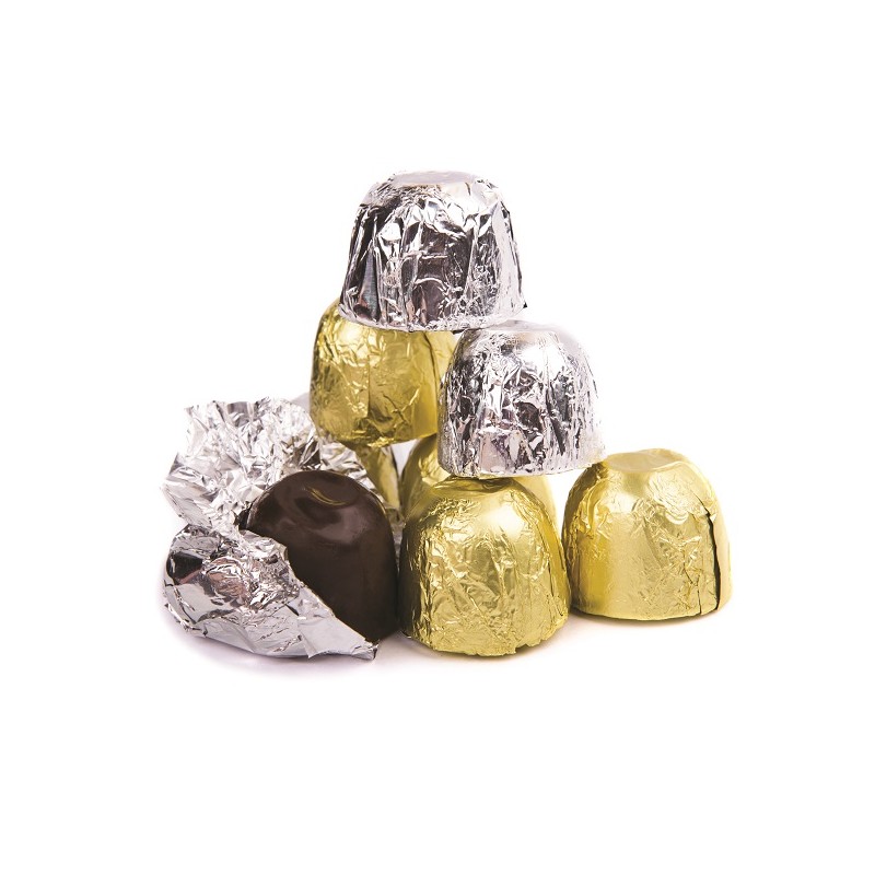 Decora 10x10cm Schokoladenfolie GOLD, 150 Stück