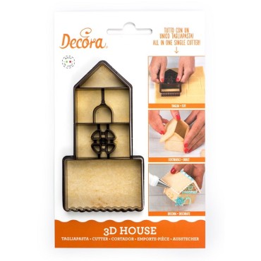 3d house cookie cutter