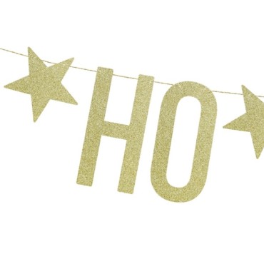 PartyDeco HO HO HO Party Garland, 1m