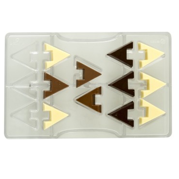 INTERLOCKING TRIANGLE CHOCOLATE MOLD 0050122