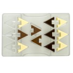 Decora 3D Triangle Chocolate Mould for 14pcs