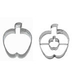 Apple Linzer Cookie Cutter Set, 2 pcs