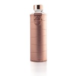 Mismatch Equa Glass Bottle with faux leather Cover Bronze, 750ml