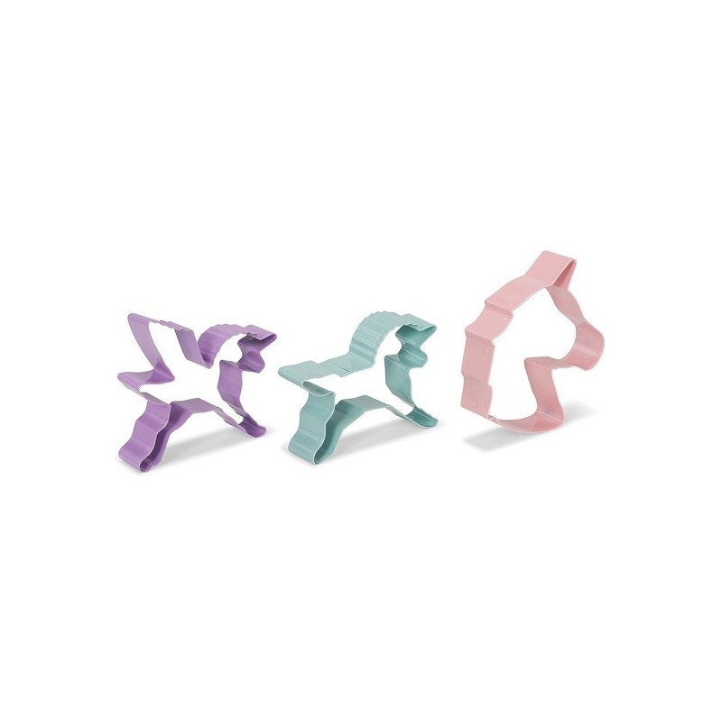 Patisse Unicorn Cookie Cutter Set, 3pcs