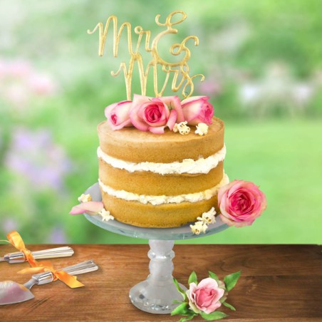 PME Cake Topper Cutter Mr & Mrs Script CTMM03