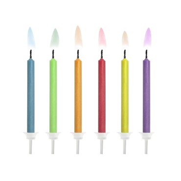 Geburtstagskerzen mit farbiger Flamme - Coloured Flames