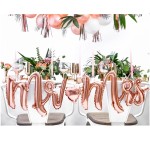 PartyDeco Mr & Mrs Foil Balloon Rose Gold