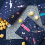 PartyDeco Space Party Treat Bags, 6 Stück