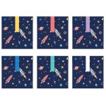 PartyDeco Space Party Treat Bags, 6 Stück