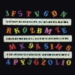 FMM Sugarcraft Alphabet & Zahlen Grossbuchstaben CARNIVAL