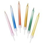 Talking Tables Rainbow Magic Relighting Candles, 24 pcs