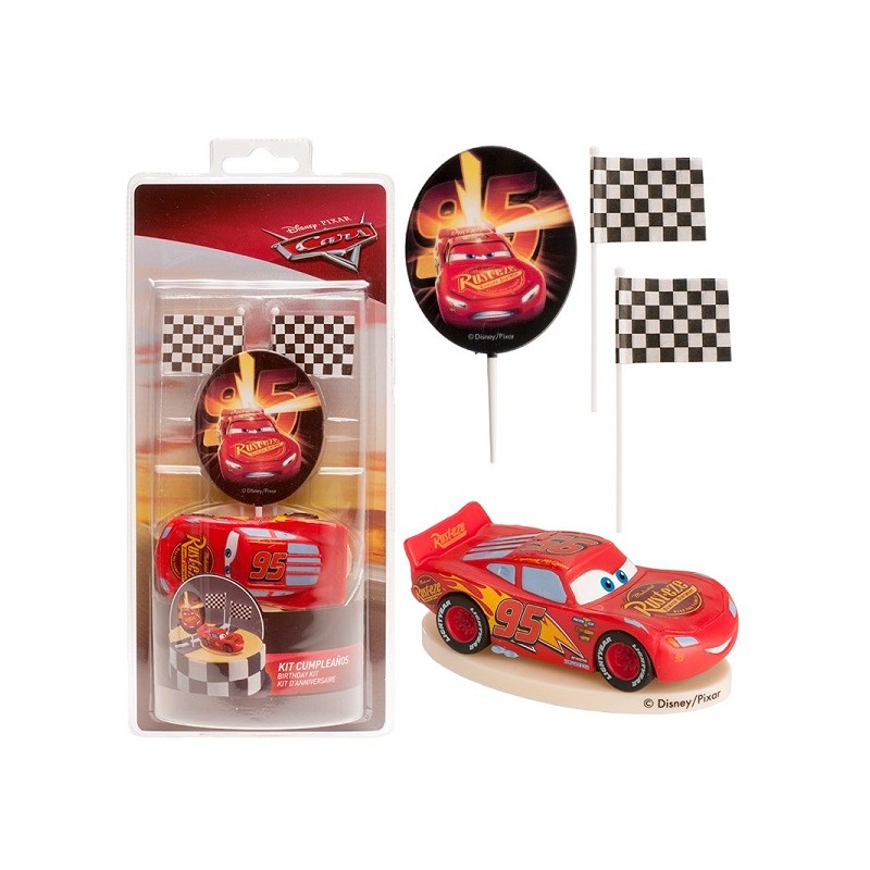 Kuchendekoration Cars Lightning McQueen Set