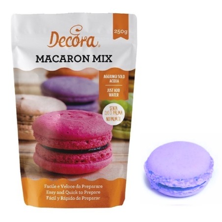 Lilac Macarons Baking Mix Decora 8024622042943