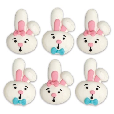 Easter Funny Bunny Sugar Pipings Cake Decoration 0500411