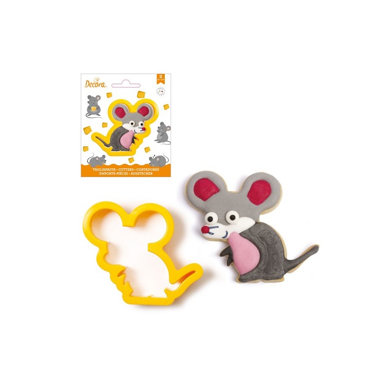 Decora Mouse Cookie Cutter, 70mm