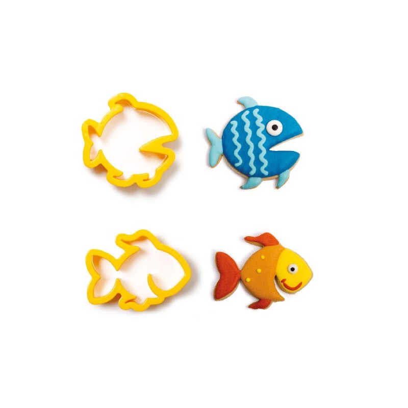 Decora Fish Cookie Cutters, 2 pcs