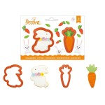 Decora Easter Bunny & Carrot Cookie Cutters, 2 pcs