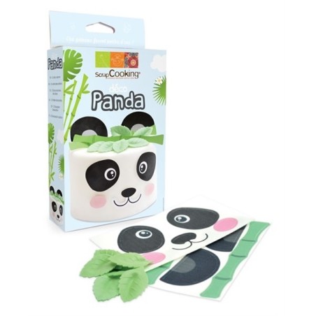 Pandabär Tortendekoration ScrapCooking Panda Esspapier Deko Set 2275